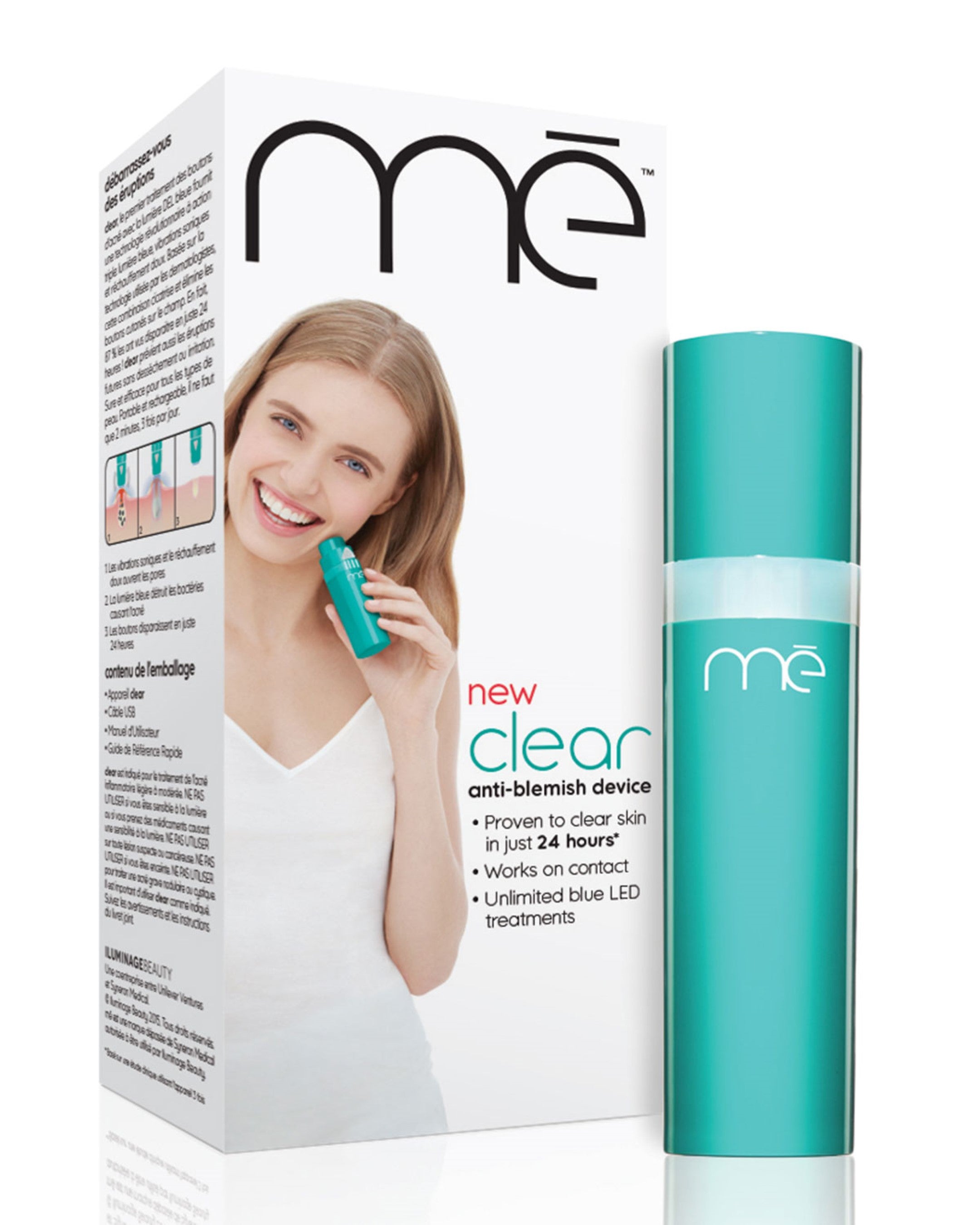 mē Clear Anti-Blemish Acne Treatment Blue Light Device