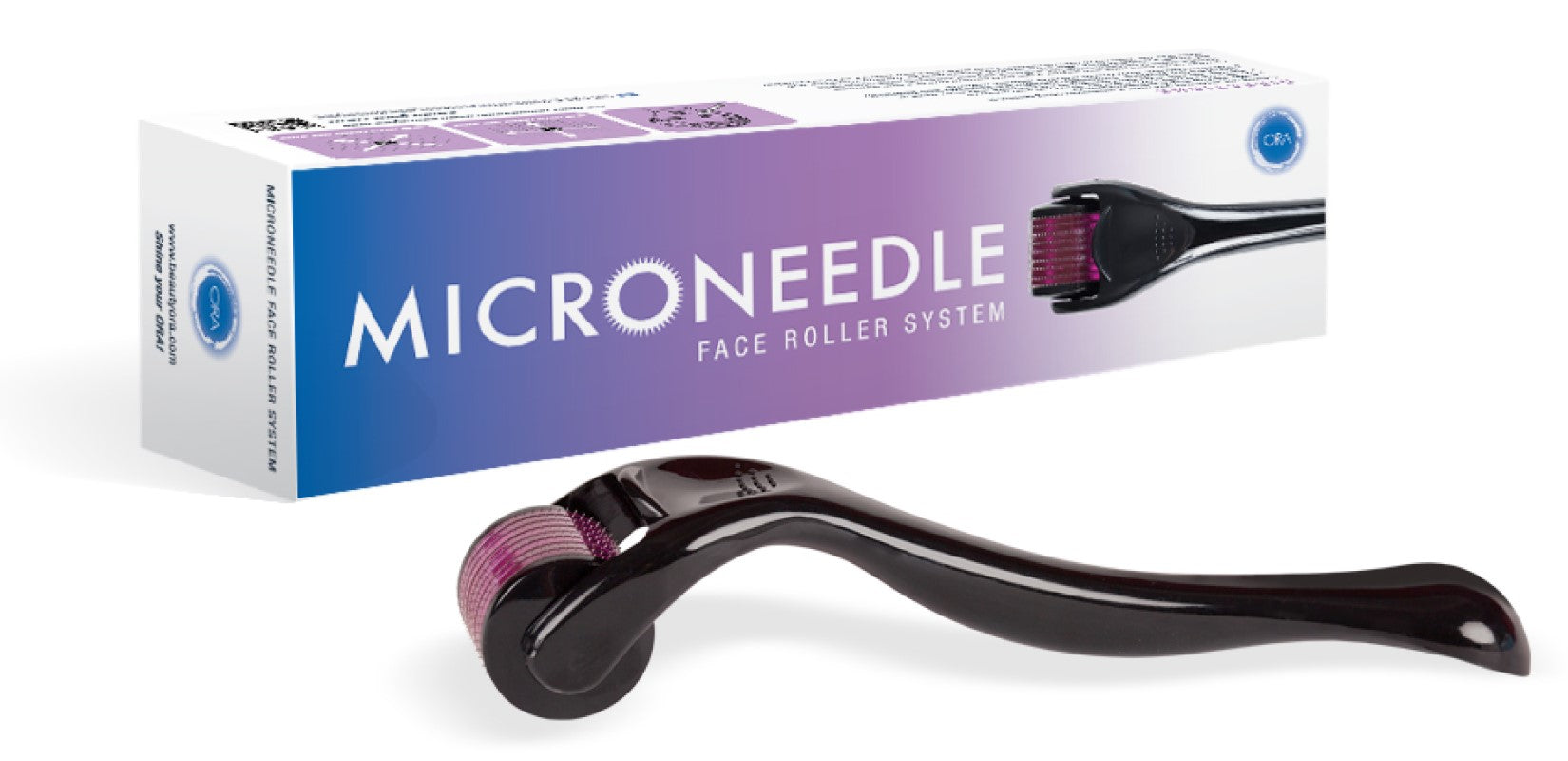 ORA Facial Microneedle Roller System (Anti-Wrinkles, Stretch Marks, Scars & Cellulite) - 0.25mm